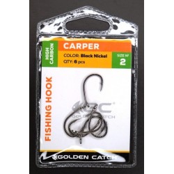 Гачки для риби, GC Carper, 6шт/уп, колір BN, розмір №2